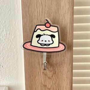 Sanrio Food Series Acrylic Hooks - Cake Pochacco