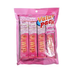 CHACHA Potato Cracker Tomato Flavor (Value Pack) 204g