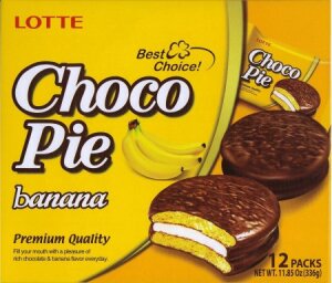 LOTTE CHOCO PIE Banana 12P 336g