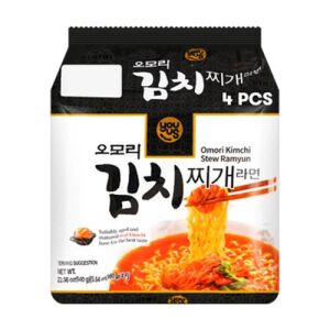 GS25 Omori Kimchi Stew Ramyun 5.64oz (160g) x 4