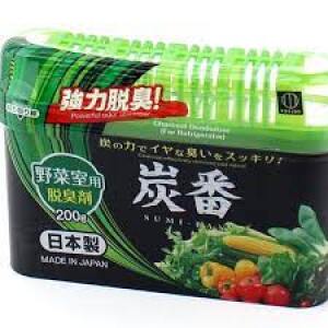 KOKUBO Charcoal Refrigerator Deodorant For Vegetable Room 150g