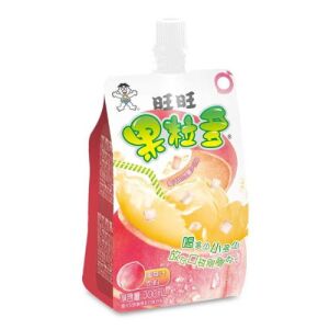 Want Want Fruit Juice With Nata De Coco Peach Flavour 300ml