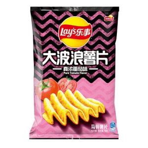 Lay's Big Wave Potato Chips Pure Tomato Flavor 70g