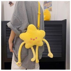 Cute Little Cartoon Star Shoulder Bag -Yellow