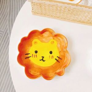 Cute Cartoon Ceramic Plate - Lion