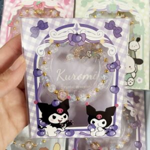 Sanrio Decorative Crystal Bracelet - Kuromi