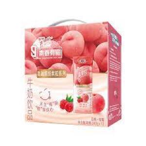 Mengniu Fruit Milk Drink (White Peach & Raspberry Flavor) 240ml*10