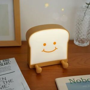 Cute Toast Night Lights with Phone Stand (Brightness Adjustable)