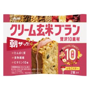 Asahi Cream Genmai Brownie Strawberry Butter 50g