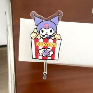 Sanrio Food Series Acrylic Hooks - Popcorn Kuromi