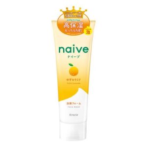 Naive Face Wash Foam Yuzu Ceramide 130g Kracie