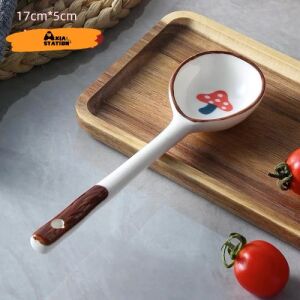 Japanese Style Ceramic Spoon - Mushroom