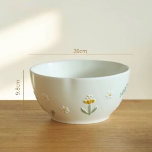 Delicate Floral Ceramic Bowl