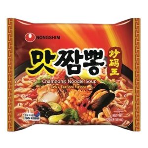 Nongshim Champong Ramen Spicy Seafood Flavor 130g