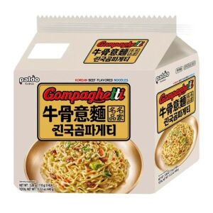 PALDO  Gompaghetti Korean Beef Flavored Noodles 4x110g