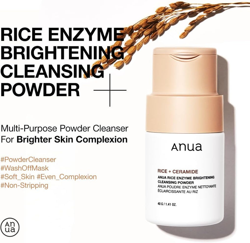 ANUA Rice Enzyme Brightening Cleansing Powder 40g