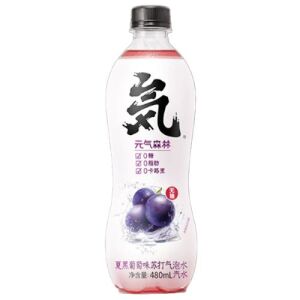 Genki Forest Soda Drinks (Black Grape Flavor) 480ml