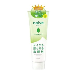 Kracie naive MAKEUP REMOVAL FACE WASH 200g Tea leaf extract