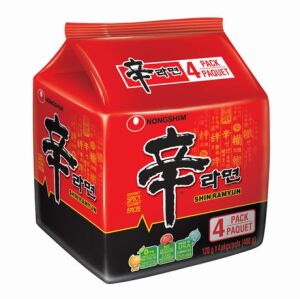 Nongshim Shin Ramen Spicy Flavor (4 Bags)