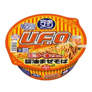 NISSIN UFO Yakisoba Chili Oil Soy Sauce Flavor 133g