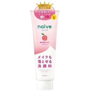 Kracie naive MAKEUP REMOVAL FACE WASH 200g Peach leaf