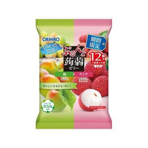 ORIHIRO Konjac Jelly Plum Lychee Flavor 12pcs 260g