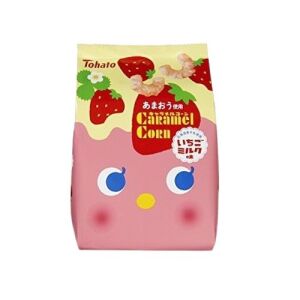 Tohato Caramel Corn (Strawberry Milkl Flavor) 65g