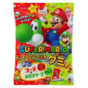 Nobel Super Mario Gummy Candy (Cola & Melon Soda Flavor) 85g