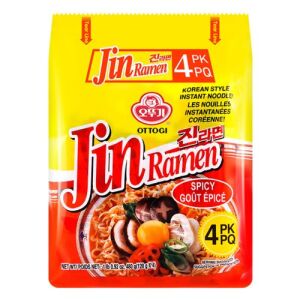 Ottogi Jin Ramen Spicy Flavor (4 Bags)