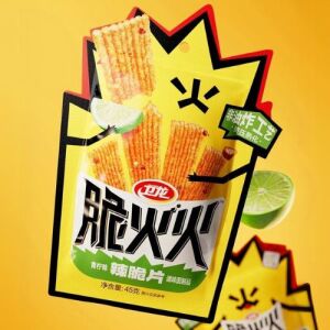 WEILONG Crispy Chips Lime Flavor 45g