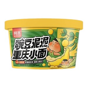 Baijia A-Kuan Mashed Pea With Chongqing Noodle Cup (Hot Spicy Flavour) 105g