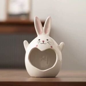 Multi Purpose Cute Ceramic Ashtray/Tealight Holder - Cute Bunny