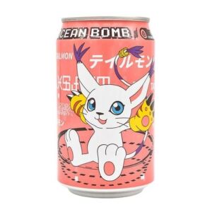 Ocean Bomb Digimon Adventure Tailmon Sparkling Water - Pomegranate Flavor 330ml