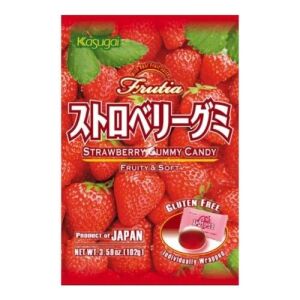 Kasugai Strawberry Gummy Candy 107g