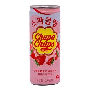 Chupa Chups Drink  (Strawberry &Cream Flavor) 250ML