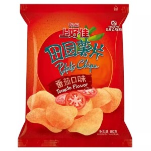 Oishi Potato Chips Tomato Flavor 80g