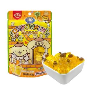 AMOS 4D Fruit Juice Gummy Pompompurin Pinemapple Flavor 60g