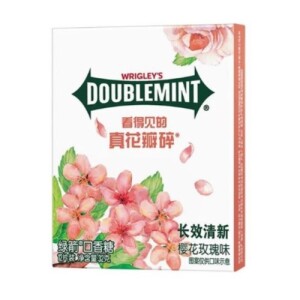 Wrigley Doublemint Gum (Sakura Rose Flavor) 12Pcs