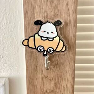 Sanrio Food Series Acrylic Hooks - Croissant Pochacco