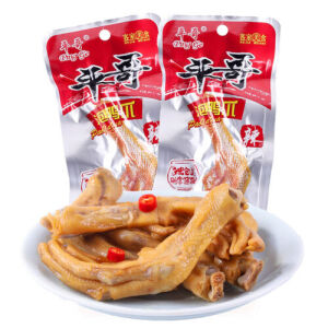 Ping Ge Duck Paw Meat Snack Spicy 26g