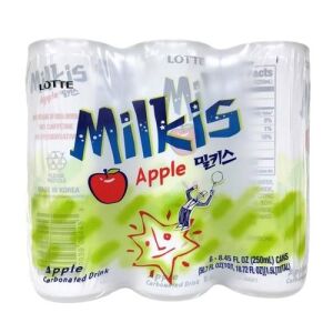 LOTTE Milkis Carbonated Drink (Apple Flavor) 250ml x6