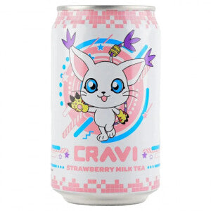 CRAVI x DIGIMON MilkTea (Tailmon)- Strawberry 315ml