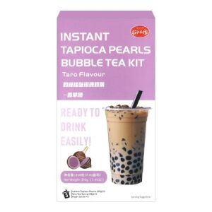 KLKW Instant Bubble Tea Kit Taro Flavor (3 Servings) 210g