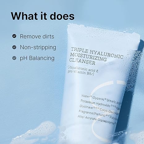 COSRX Hydrium Triple Hyaluronic Moisturizing Cleanser 150ml