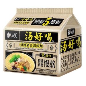 BAIXIANG Instant Noodle Pork Bone Soup Flavor 113g*5bags