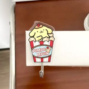 Sanrio Food Series Acrylic Hooks - Popcorn Pompompurin