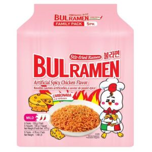 BULRAMEN Spicy Chicken Ramen (Carbonara) 135g*5packs