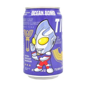 Ocean Bomb  Ultraman Sparkling Water (Green Apple Flavor) 330ml