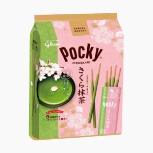 GLICO Pocky Sakura Matcha Biscuit Sticks 102g