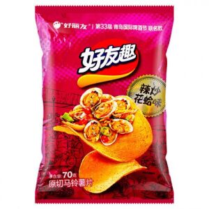 HAOLIYOU Chip Spicy Fried Clam Flavor 70g